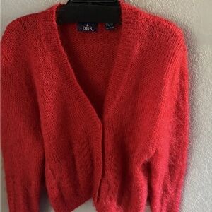 OBR Women's Red Cardigan Sweater